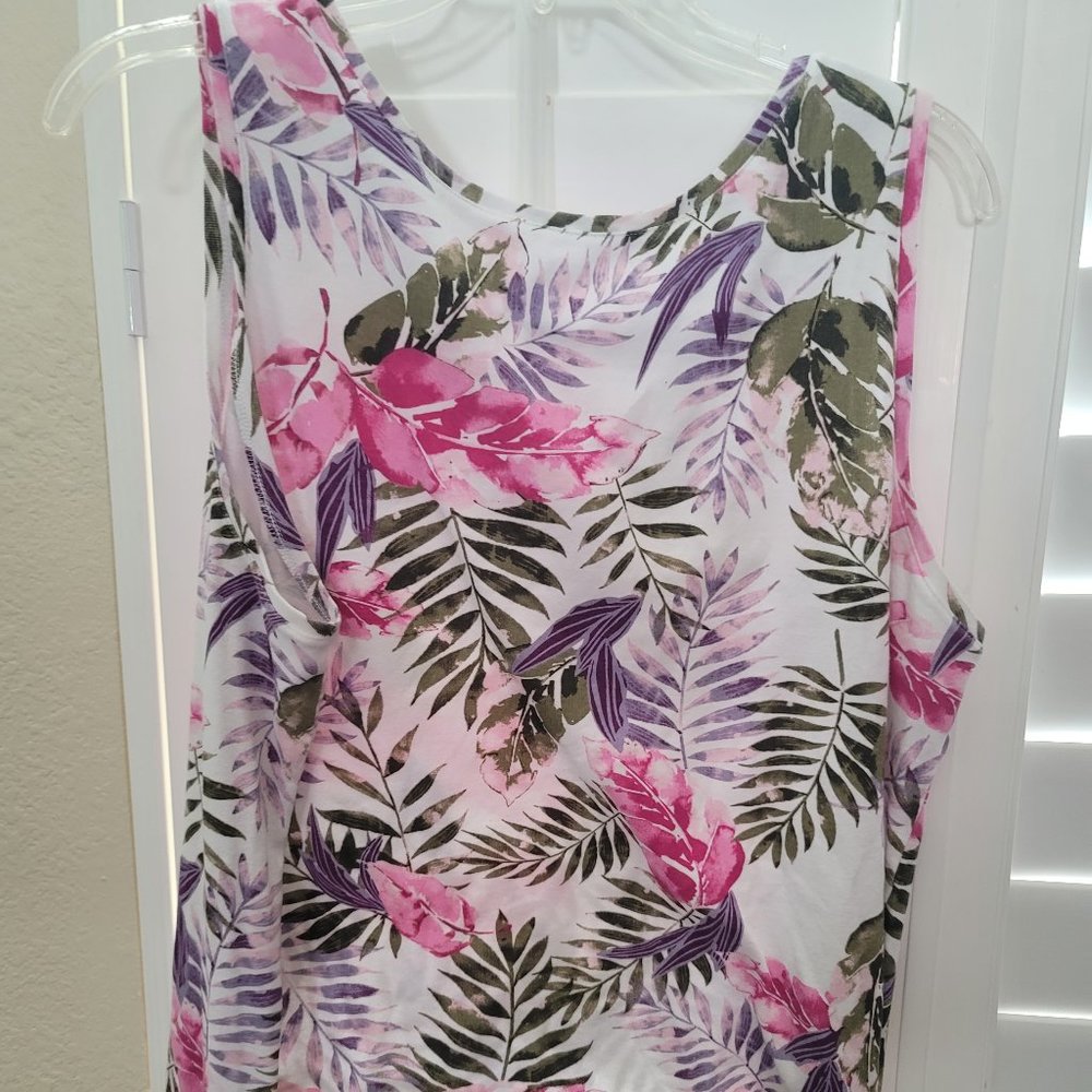 Tropical Print Croft and Barrow "The Classic Tank" 1x